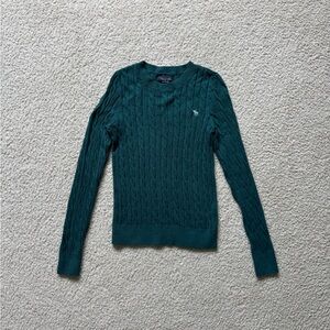 Teal Cable Knit Sweater
